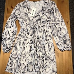 Snakeskin Pattern Dress